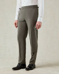 Neumann Silk Linen Dinner Trouser Khaki