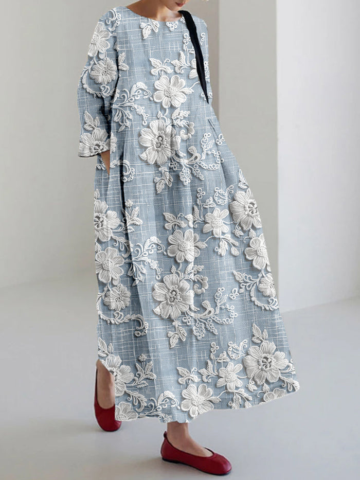Nora™ - Graceful Printed Dress