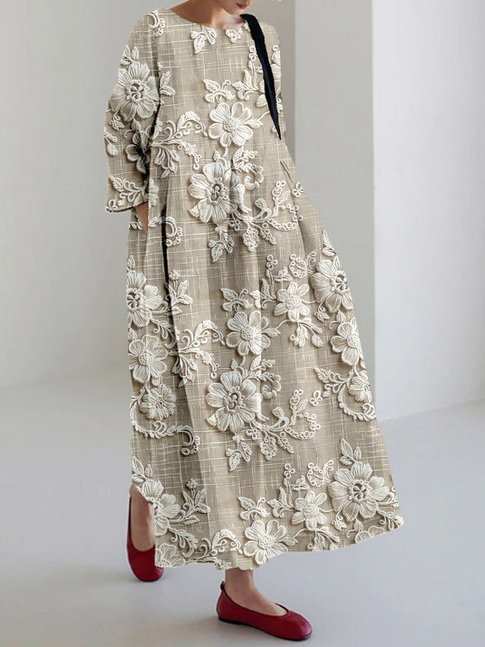 Nora™ - Graceful Printed Dress