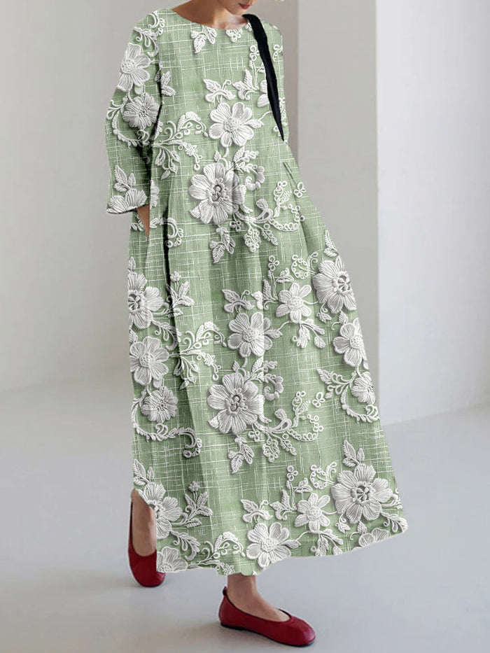 Nora™ - Graceful Printed Dress