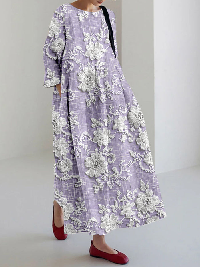 Nora™ - Graceful Printed Dress