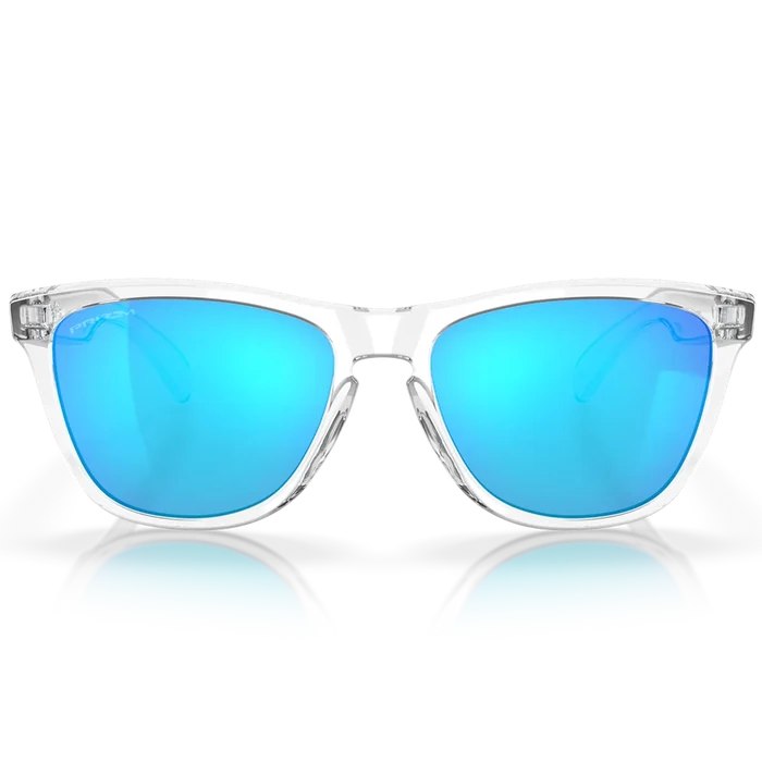 Oakley Frogskins Sunglasses Crystal Clear with Prizm Saphire Lens pure boardshop