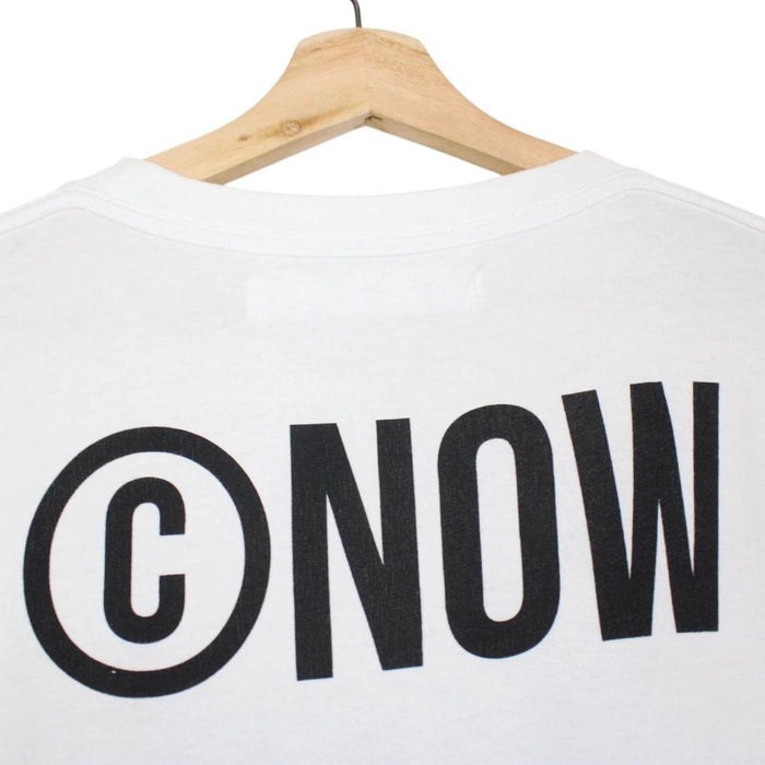 Off White White and Black Non-Fiction Print Short Sleeve T-Shirt