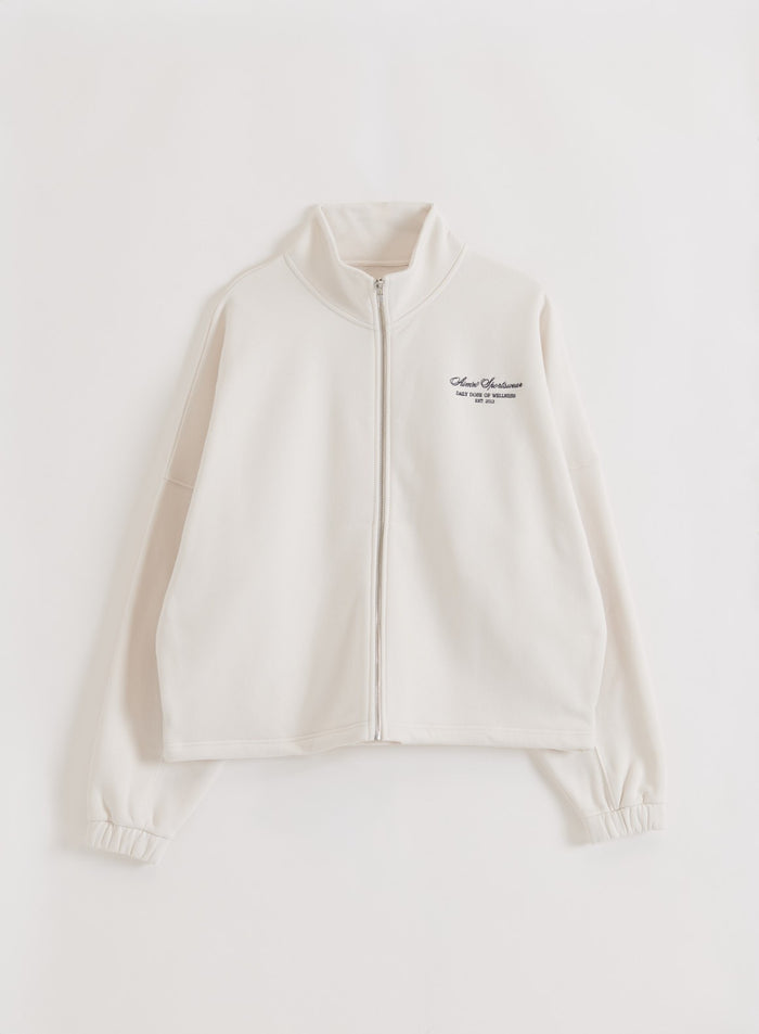 Off White Script Zip Jacket