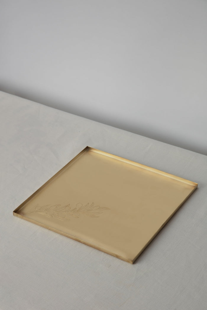 Olive Square Tray
