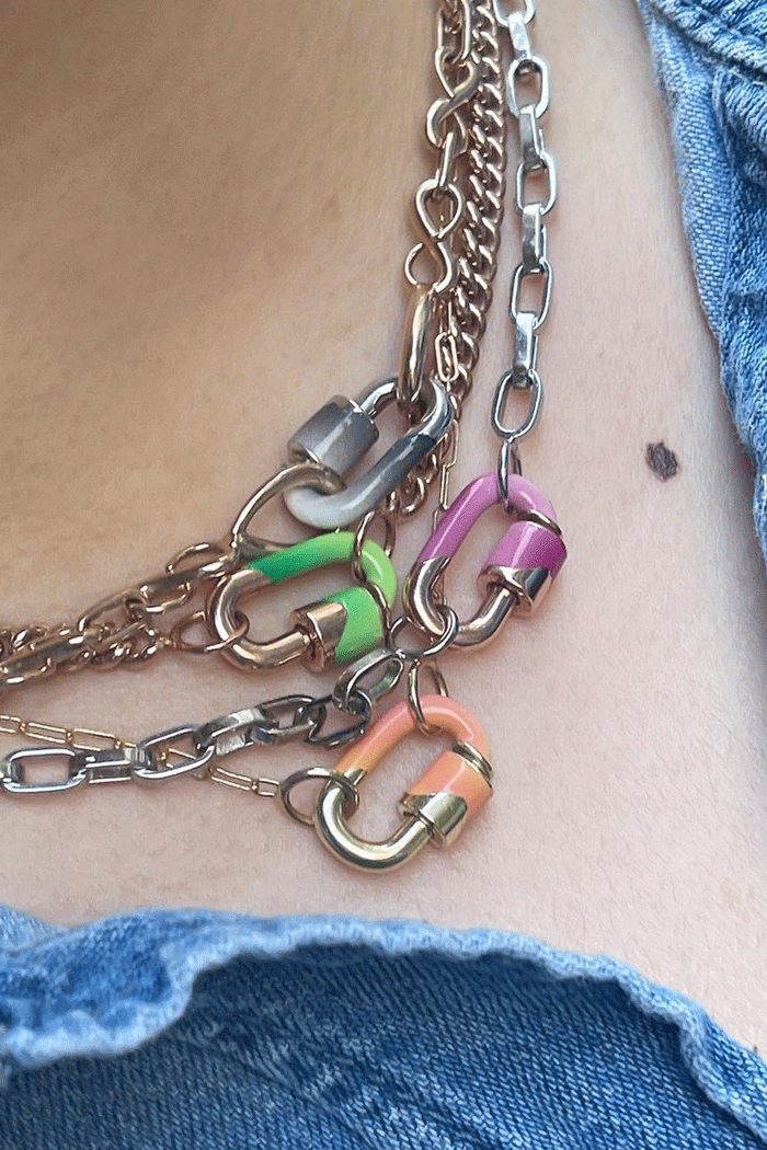 Ombre Chubby Babylock - Smog Enamel 14k Rose Gold