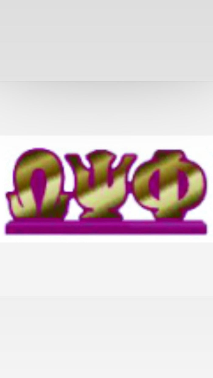 Omega Desktop Letters with Color Base