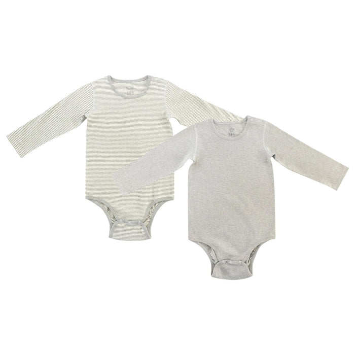 Organic Cotton Basic, Long Sleeve Onesie + Harem Pants Set