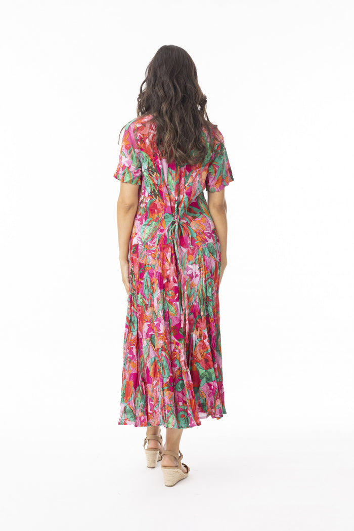 Orientique Flattering Godet Dress