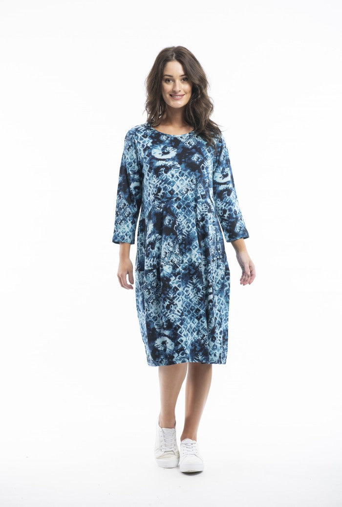 Orientique Stretch Cotton Dress