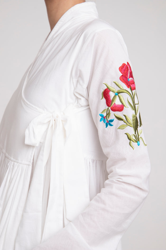 Ouns Cotton White Dress