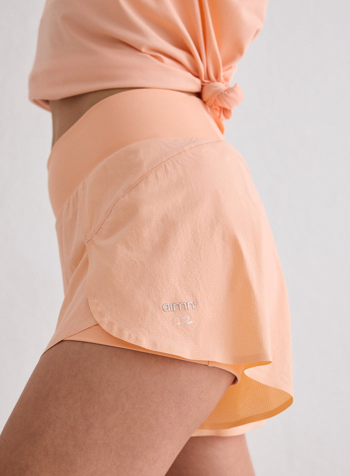 Peach Running Shorts