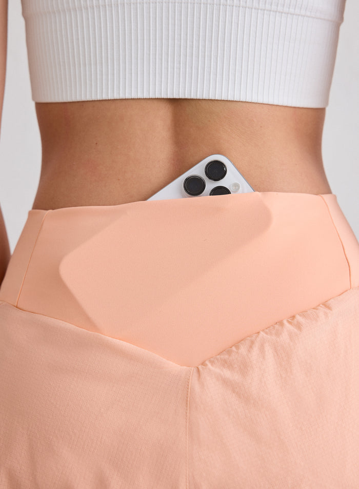 Peach Running Shorts