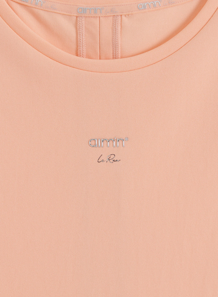Peach Seamless Running Top