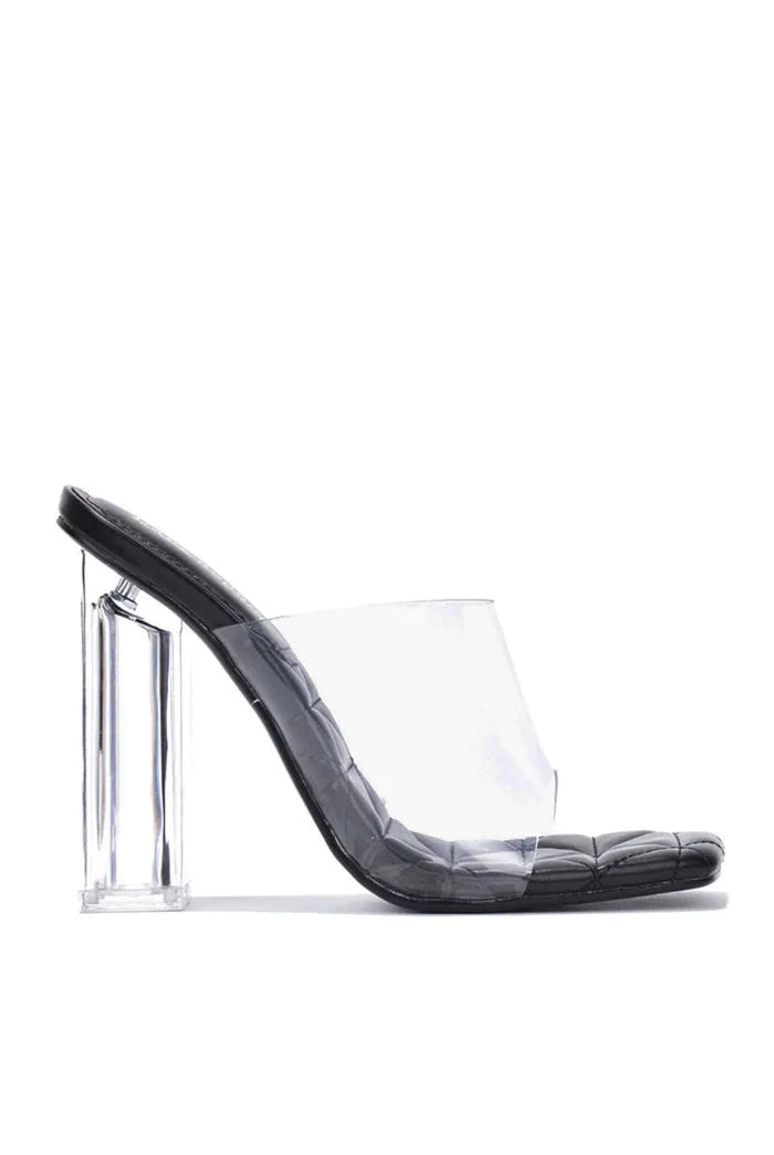 Pensy.....Clear Sandal Heels Cape Robbin Shoes