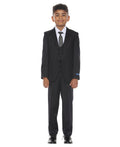 Perry Ellis Boy's 5pc Windowpane Suit