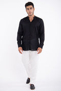 Philippe Cotton Black Shirt