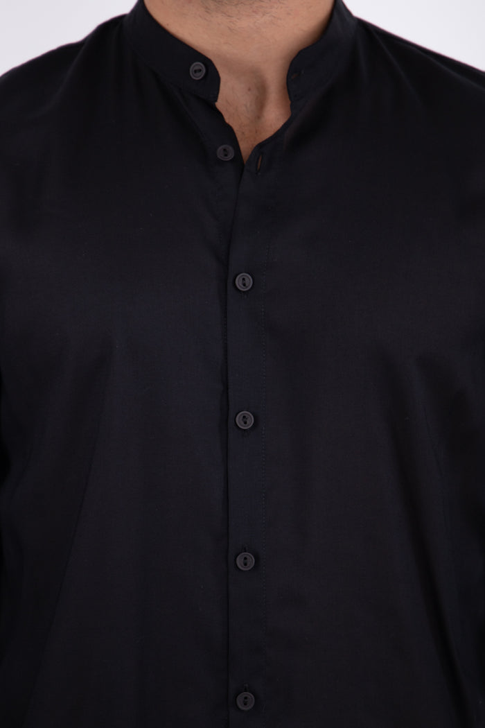 Philippe Cotton Black Shirt