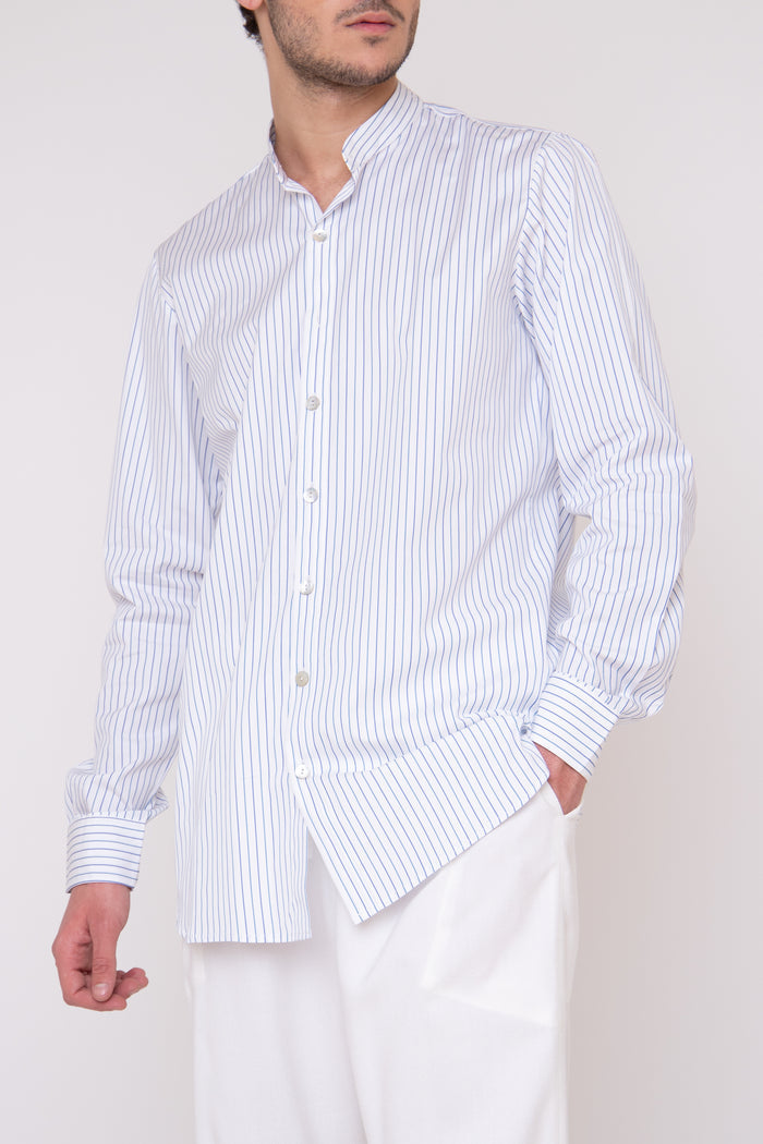 Philippe Cotton Light Blue Lines Shirt