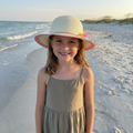 Pink Childrens Multicoloured Flower Foldable Hat (54cm)
