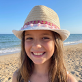 Pink Childrens PomPom and Band Detail Foldable Hat (54cm)