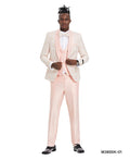 Pink Shawl Collar Paisley Mens-suit - Giorgio's Menswear