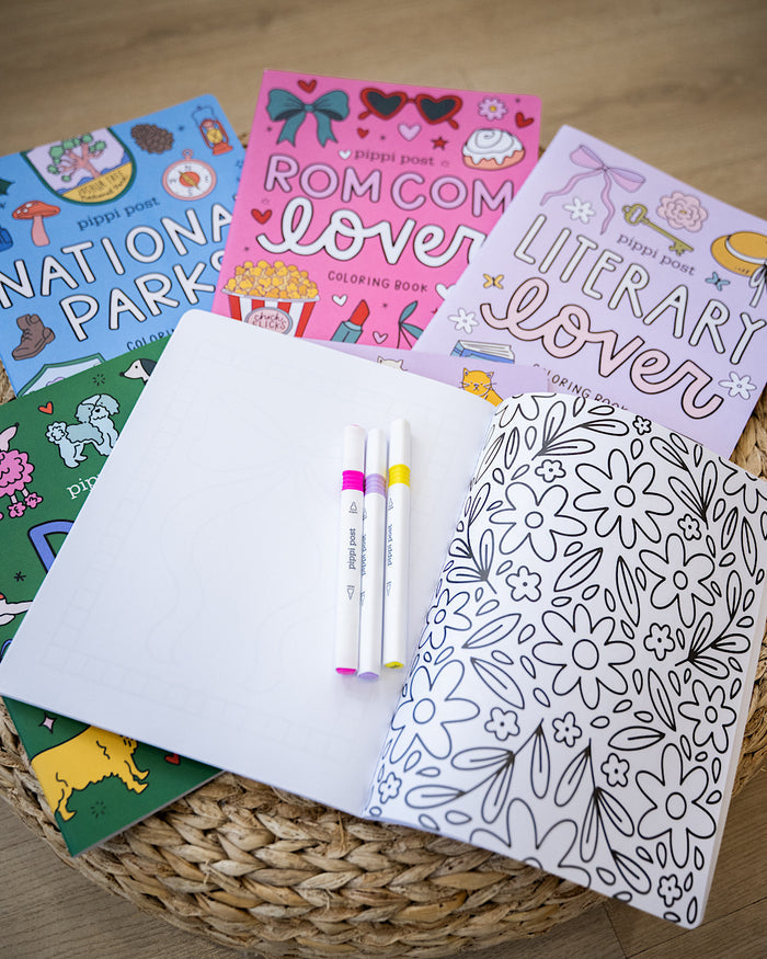 Pippi Post Coloring Book - 6 Options Pippi Post