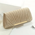 Pleat Front Evening Bag (Black or Gold)