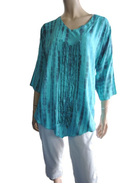 Plus Rayon Tassel Top