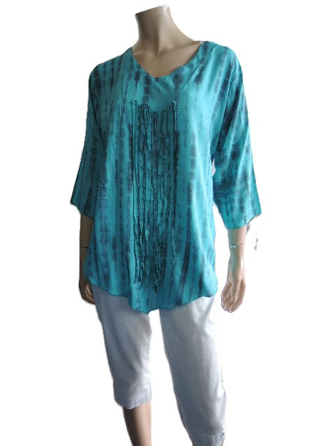 Plus Rayon Tassel Top