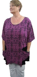 Plusss Crinkle Rayon Pocket Top