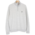 Polo Ralph Lauren Grey 1/4 Zip Logo Sweatshirt Jumper