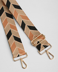 Pom Pom Strap Black and Fern Arrow