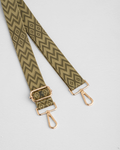 Pom Pom Strap Fern Green Zig Zag