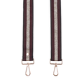 Pom Pom Strap Violet Fig and Gold Rope