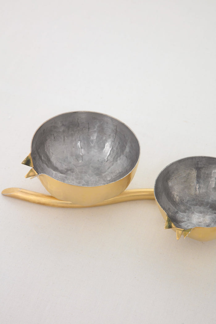 Pomegranate Brass Branch