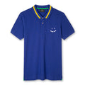 PS Paul Smith - Slim Fit 'Happy' Polo Shirt in Blue - Nigel Clare