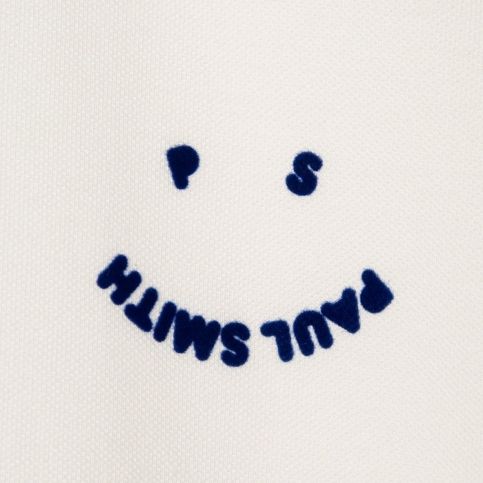 PS Paul Smith - Slim Fit 'Happy' Polo Shirt in Off White - Nigel Clare