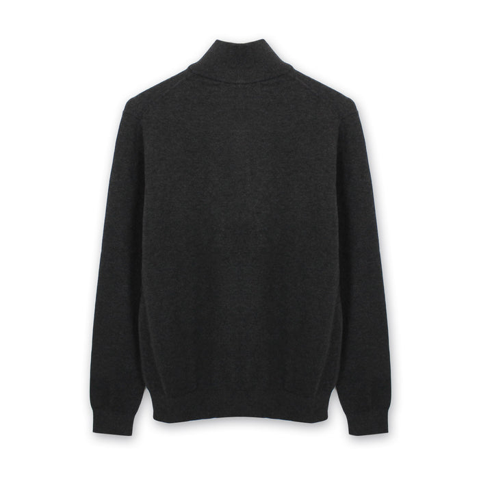 PS Paul Smith - Zip Neck Jumper in Dark Grey - Nigel Clare