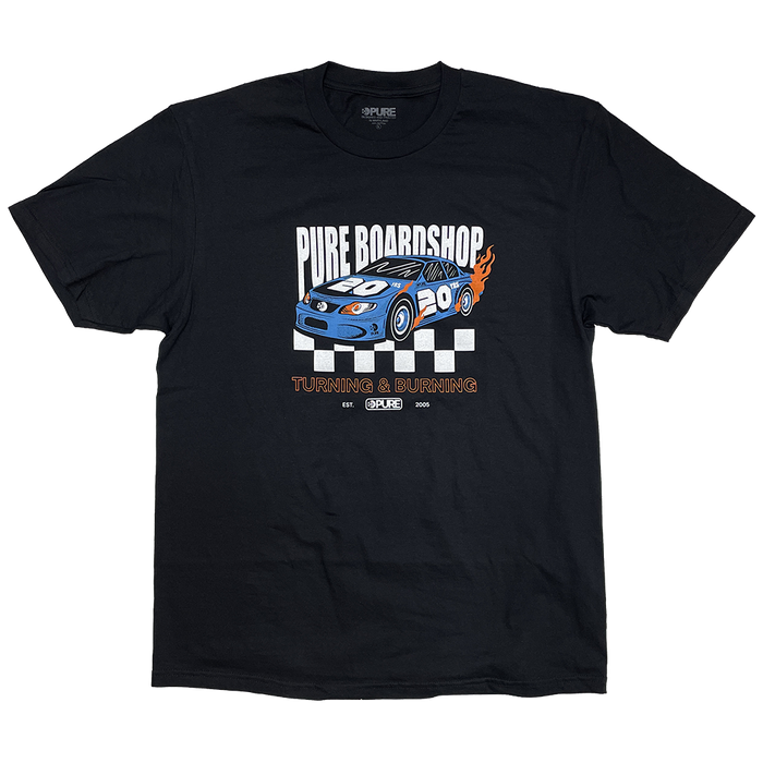 Pure 20 Year Turning & Burning Stock T-Shirt - Pure Boardshop
