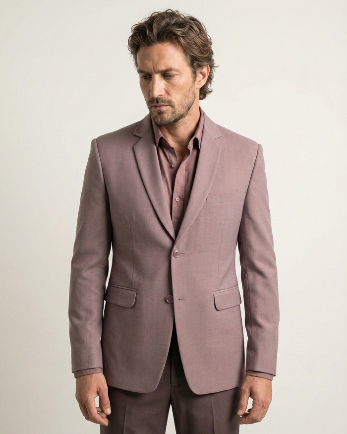 Purple Linen Feel Blazer