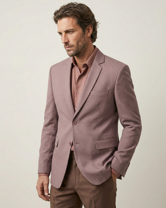 Purple Linen Feel Blazer