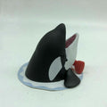 Qtie Animal Killer Whale Orca with Tie pvc figurine figure model paperweight