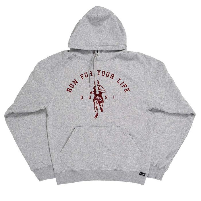 Quasi Run Hoodie heather grey pure boardshop