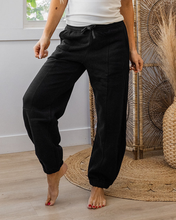 Rae Mode Fleece Cocoon Joggers - Color Options Available! Rae Mode Black