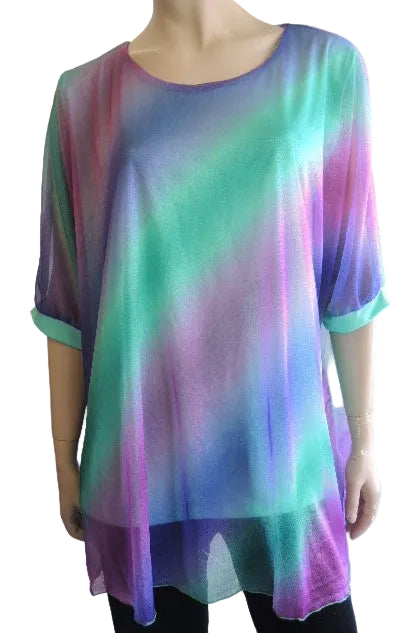 RAINBOW KAFTAN TOP