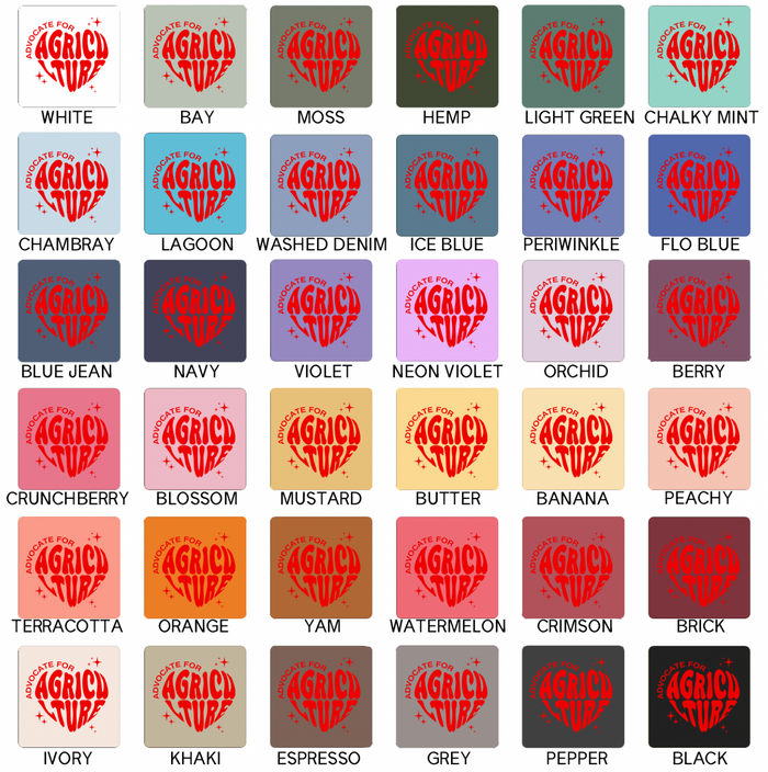 Red Heart Advocate for AG– Comfort Colors T-Shirt