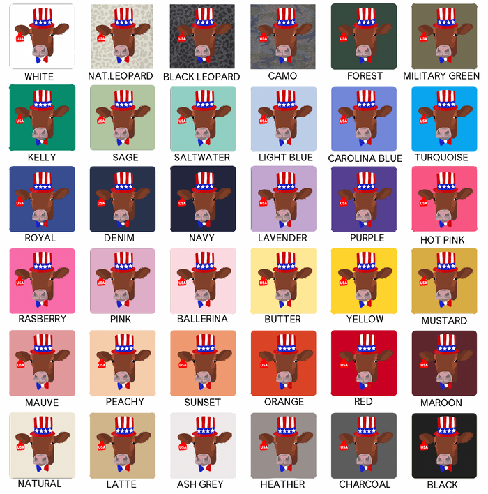 Red White and Blue Steer– Infant/Toddler/Youth
