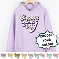 RETRO SUPPORT WOMEN IN AG - CHOOSE YOUR COLOR  – Hoodie