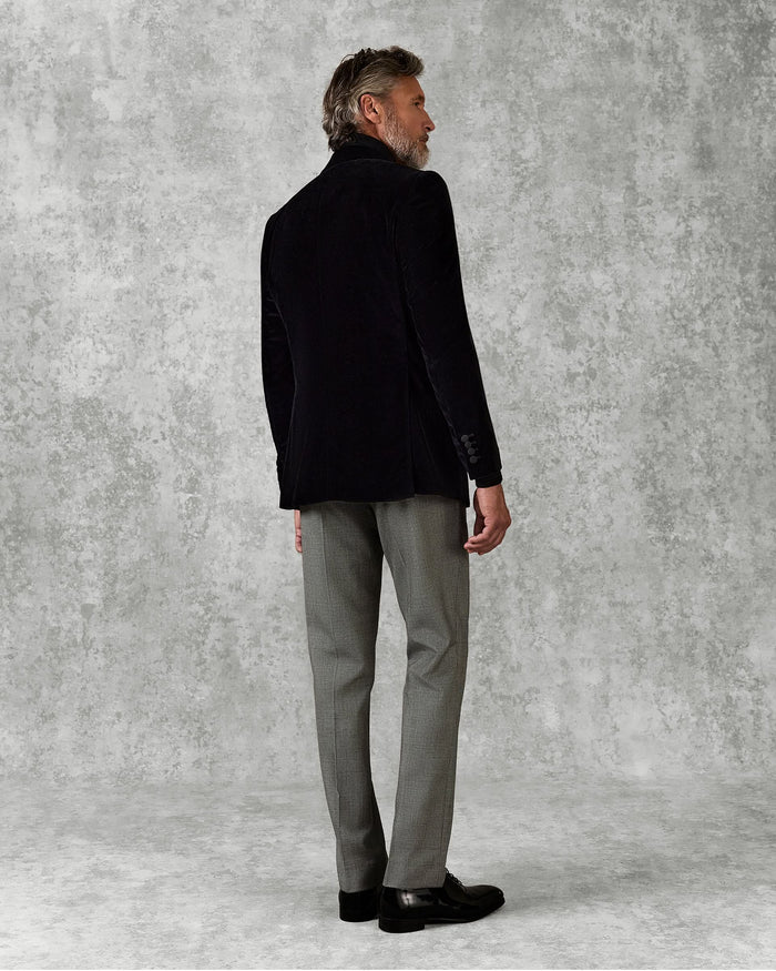 Reynolds Peak Lapel Velvet Dinner Jacket Black